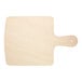 A VerTerra square balsa wood cheese board with a handle.