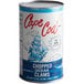 A white labeled can of Chincoteague Chopped Ocean Clams.