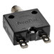 A black square Estella overload protection switch with metal connectors.