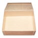 A VerTerra balsa wood box with an attached lid.