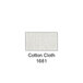 An 18" x 48" cotton cloth plastic laminate urinal partition.