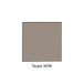A taupe square of plastic laminate.