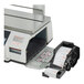 A CAS CL-5500 series scale with a label printer and holder.