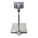 A CAS BW Series digital bench scale on a metal stand with a long metal pole.