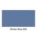 A winter blue rectangular steel urinal partition with a white border.