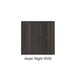 An ASI Accurate Partitions Asian Night urinal partition with a wood grain in dark brown.