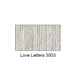 A white plastic laminate urinal partition with the words "Love Letters" in white.