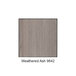 An ASI Accurate Partitions Moisture Guard weathered ash plastic laminate urinal partition with a wood grain surface.