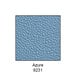 An Azure solid plastic urinal partition panel.