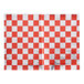 A red and silver checkered Bagcraft sandwich wrap.