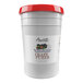 A white bucket of Amoretti Sloe Berry Craft Puree with a red and white label.
