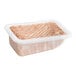 A plastic container with Oshi vegan salmon filet inside.