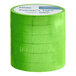 A pack of 6 light green Lavex painter's tape rolls.