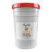 A white bucket with a white label and a red lid of Amoretti Orange Blossom Craft Puree.