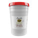 A white bucket of Amoretti Pickled Jalapeno Craft Puree with a white label and red lid.