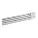 A white metal Avantco evaporator cover with four bars.