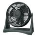 A VisionAir black high-velocity fan on a stand.