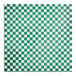 Choice small deli sandwich wrap paper with a green and white checkered pattern.