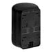 A black rectangular Tork wall-mount paper towel dispenser with a black plastic cover.