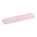 An Advantage Supplies pink microfiber mop pad with hook and loop.