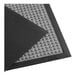 Two gray Lavex waffle entrance mats with gray borders on a table.