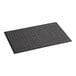 A black rectangular entrance mat with a black parquet pattern.