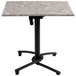Grosfillex US809017 Black Aluminum Tilt Top Outdoor Table Base