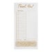 A tan and white carbonless guest check pad with beverage lines and a bottom guest receipt section.