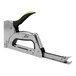 A Surebonder staple gun with a green handle.