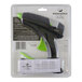 A green and black Surebonder Plus high-temperature glue gun in its packaging.