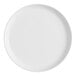 An American Metalcraft white melamine coupe plate with a plain edge.