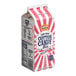 A Great Western 1/2 gallon carton of watermelon cotton candy floss sugar.