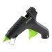 A black and green Surebonder low-temperature hot glue gun with a green handle.