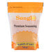 A bag of Sunglo Season-It Buttery Popcorn Salt with white and yellow labeling.