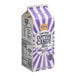 A purple and white Great Western carton of cotton candy floss sugar.