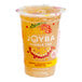 A plastic container of Joyba Ready-to-Drink Mango Passion Fruit Green Bubble Tea.