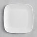 A white square Visions plastic coupe plate.