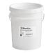 A white 5 gallon bucket of Malt Products RiceRite 28DE rice syrup with a label on it.