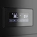 The digital display on a black Avantco refrigerated bakery case.