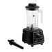 A Galaxy commercial blender with a black lid and black toggle controls.