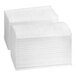 A stack of white OneUp by Choice dispenser napkins.