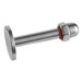 A stainless steel metal rod with a nut on it.