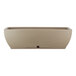 A Floridis Amsterdam rectangular beige flower box planter.