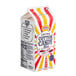 A white and yellow striped carton of Great Western Pina Colada Cotton Candy Floss Sugar.