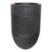 A black barrel with a red stripe on it.