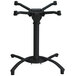 Grosfillex US809117 Black Aluminum Tilt Top Outdoor Table Base