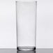 a clear glass on a white background