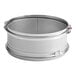 A round stainless steel flange collar with a metal ring.