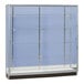 A 60" x 20" x 72" glass display showcase with 4 shelves and sliding glass doors.