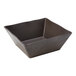 An American Metalcraft square walnut melamine bowl.